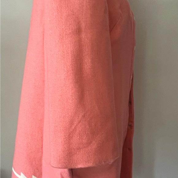 Lauren Moffatt Eastwood Coral Button-Up Coat with Arrow Design - Picture 4 of 7